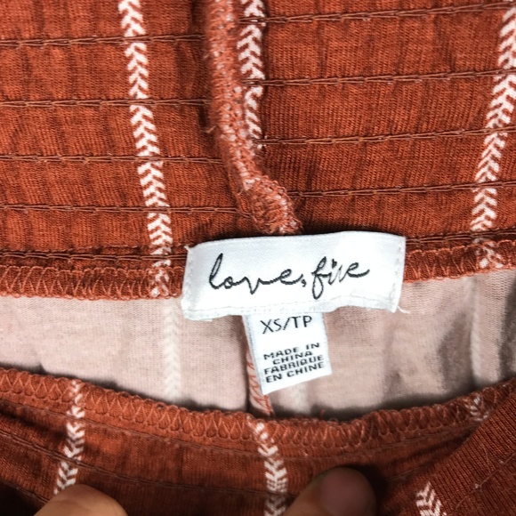 Love, Fire Stripe Knit Wide Leg Pants - Picture 6 of 7